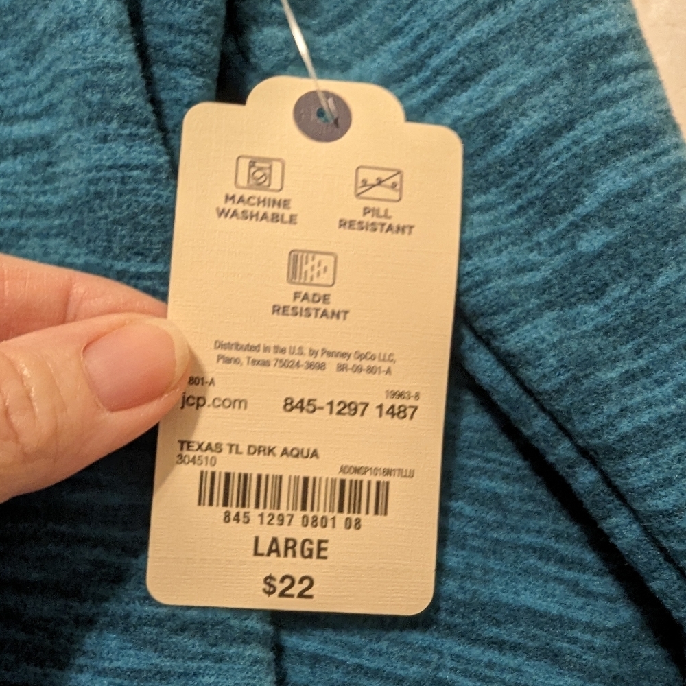 🩵3/$15 NWT St. John's Bay Women's VNeck Long Sleeve Top - Picture 4 of 11
